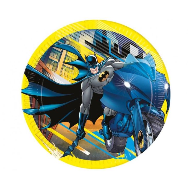 Party Plates Batman 23cm 8pcs
