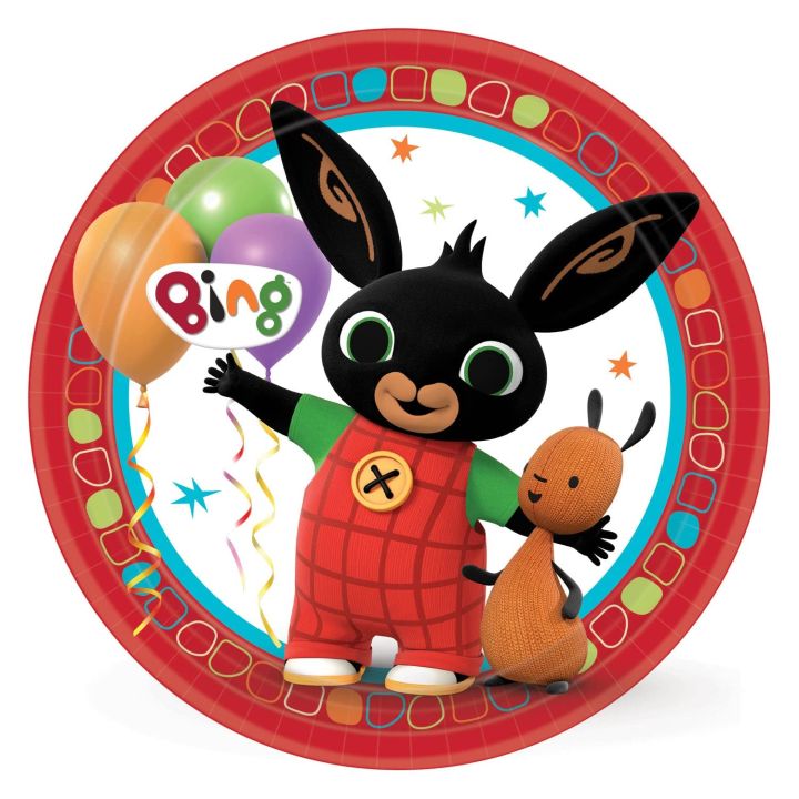 Party Plates Bing 8pcs