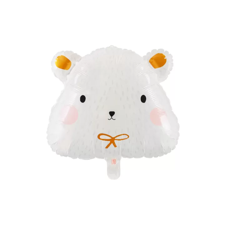 Foil Balloon Polar Bear 42x36cm.