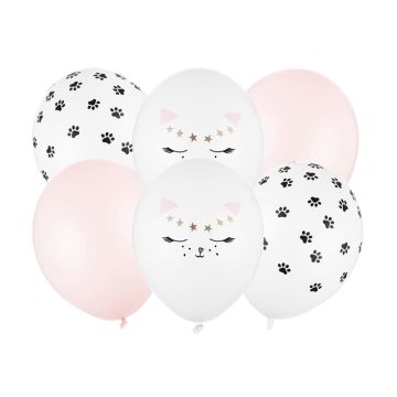 Balloon set kitty 6pcs, 30cm