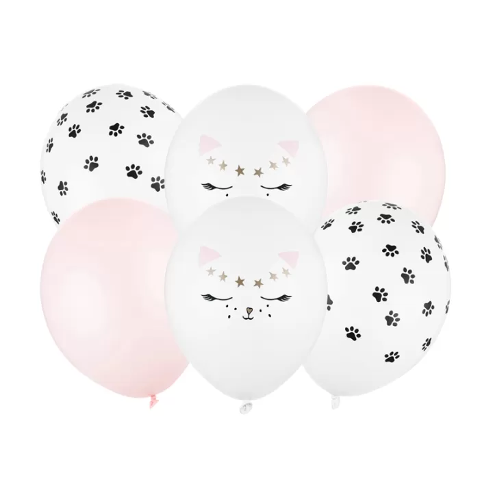Balloon set kitty 6pcs, 30cm