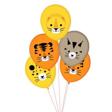 Balloon set jungle animals 5pcs, 30m.