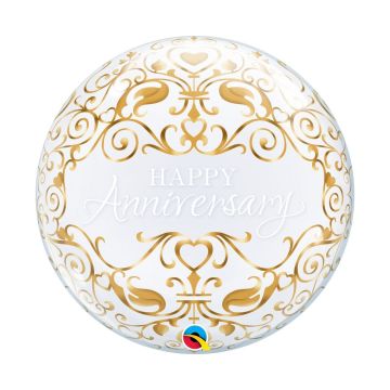 Bubble balloon ''Happy Anniversary'' 56cm