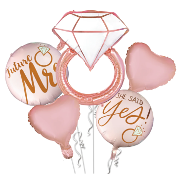 Set of foil balloons for a bachelor party 5cs.