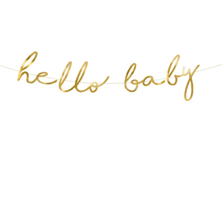 Banner ''Hello Baby''  70 x 18cm.