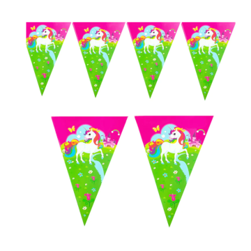 Unicorn banner 28 x19cm.