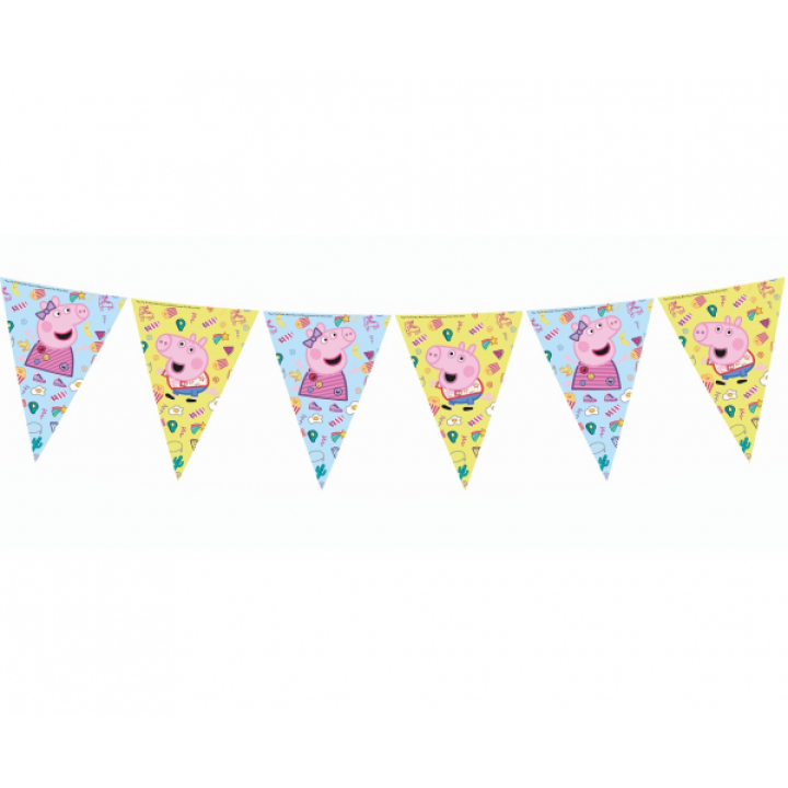 Plastic Banner Peppa Pig 230cm.