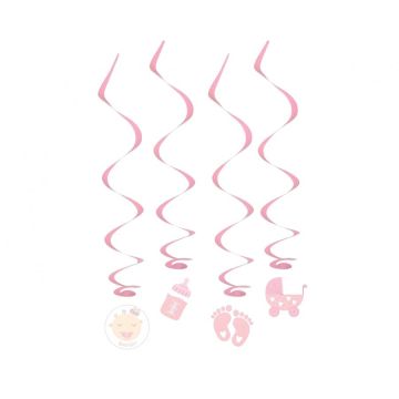 Hanging Decoration ''Baby Girl'' 4pcs.