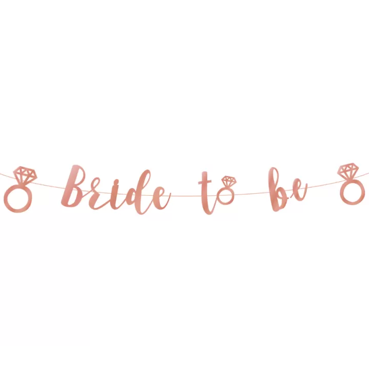 Rose Gold Banner ''Bride to Be''