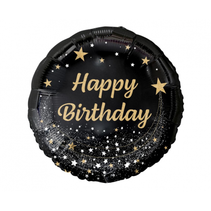 Foil balloon charm ''Happy Birthday'' 45cm.