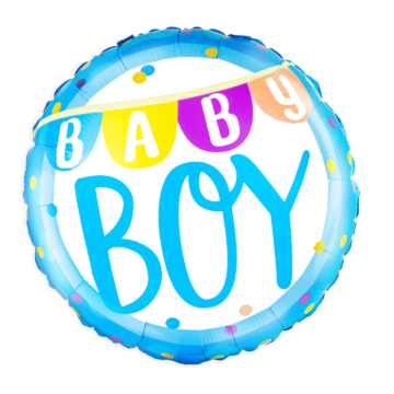 Foil Balloon Baby Boy 45cm