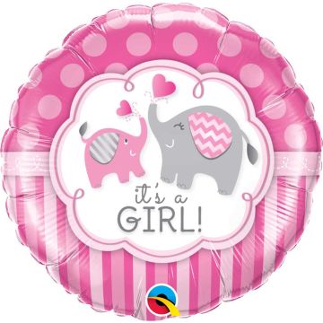 Foil balloon ''It's a girl'' 46cm