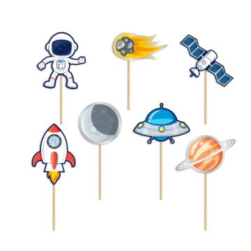 Cake Topper ''Space'' 7pcs. Cake Topper ''Space'' 7pcs.