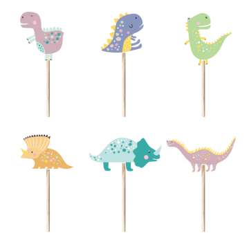 Cake toppers dinosaurs  6pcs. Cake toppers dinosaurs  6pcs.