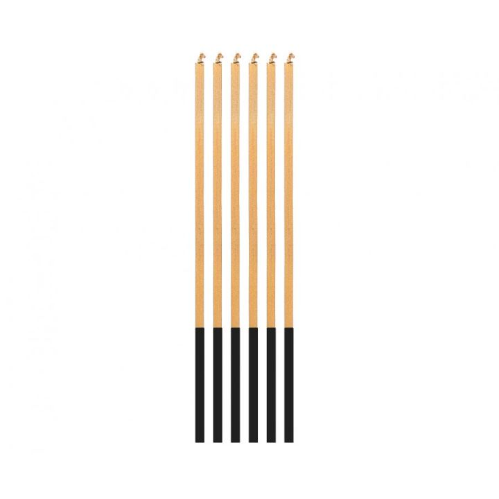 Magic Flame Candles 6pcs, gold.