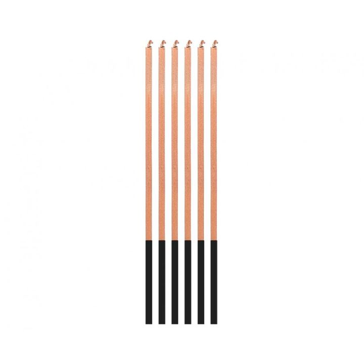 Magic Flame Candles 6pcs, rose gold.