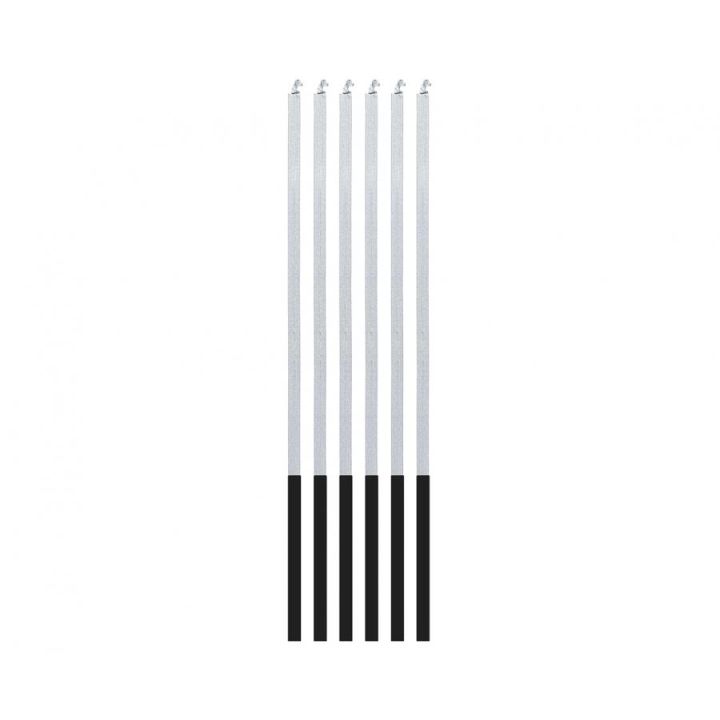 Magic Flame Candles 6pcs, silver.