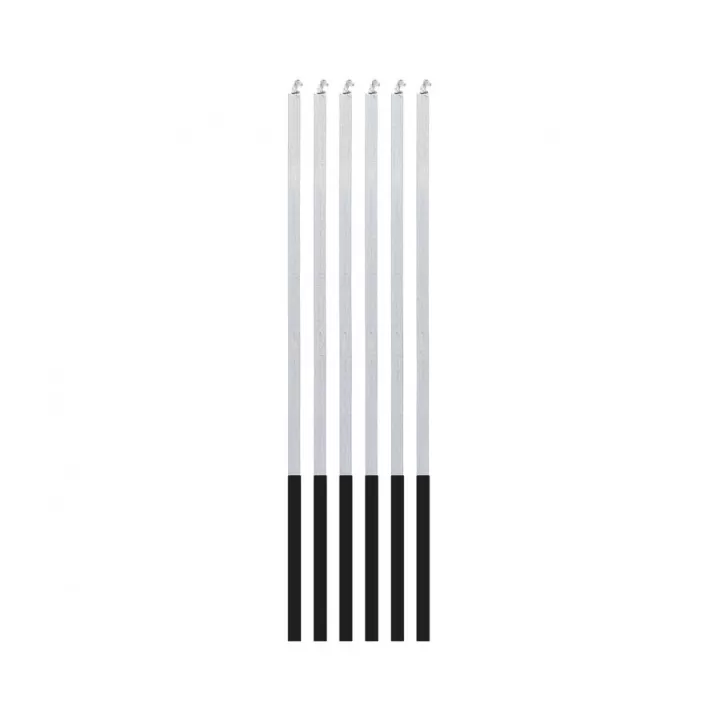 Magic Flame Candles 6pcs, silver.