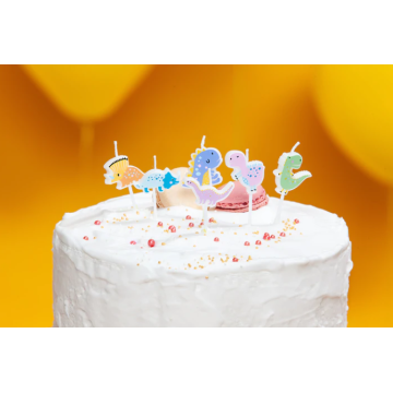 Candles set Dinosaur 6pcs.