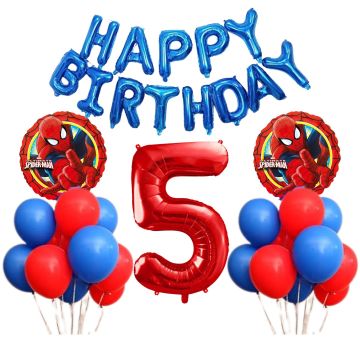 Spiderman Balloon Set Number 5 (36 pcs)