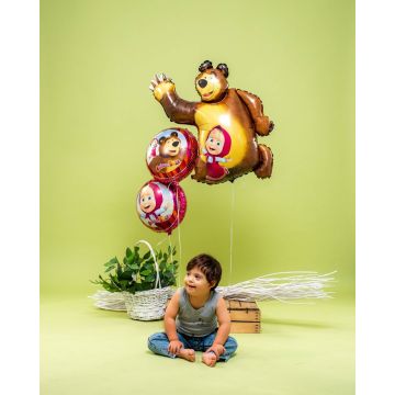 Masha and The Bear Foil Balloon 90cm