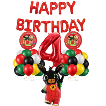 Bing Rabbit Set Balloons No 4 (37pcs)