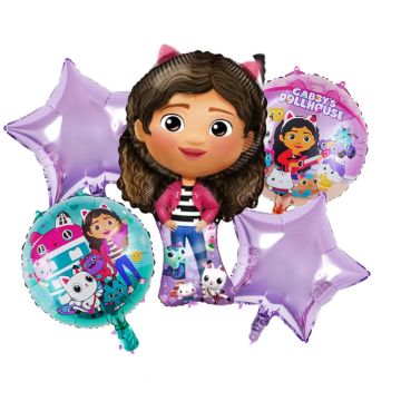 Set Gabby Foil Balloons 5pcs