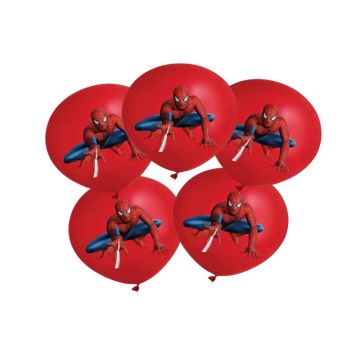 Spiderman Balloons 5pcs 30cm