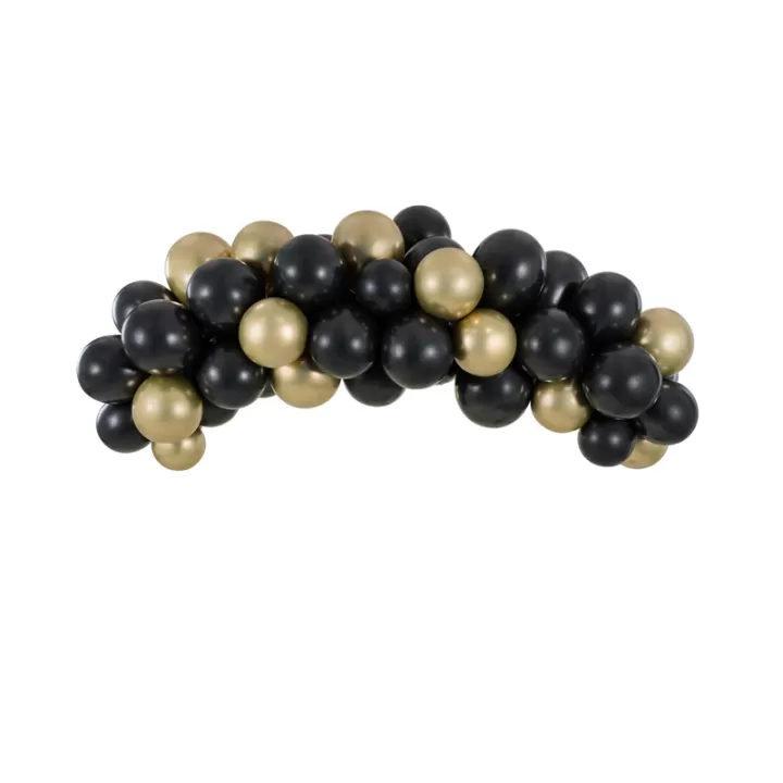 Balloon Garlan DIY, 2 Meters, Black Gold