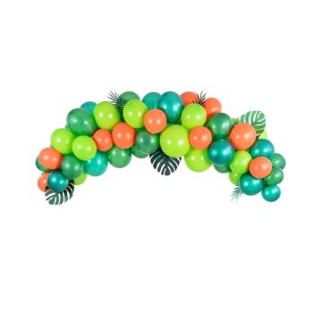 Balloon Garlan DIY, 2 Meters, Green, Orange