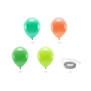 Balloon Garlan DIY, 2 Meters, Green, Orange