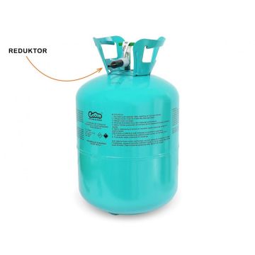Helium cylinder disposable for 30 balloons