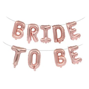 Bride To Be Phrase Set Rose Gold 9pcs. 40cm. Bride To Be Phrase Set Rose Gold 9pcs. 40cm.
