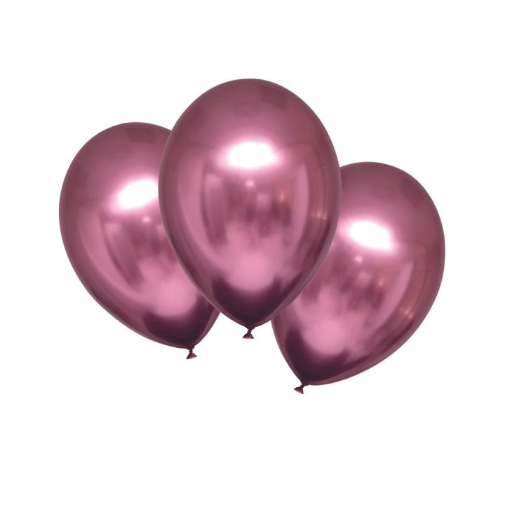 Latex balloons rose flamingo platimum, 10pcs, 30cm