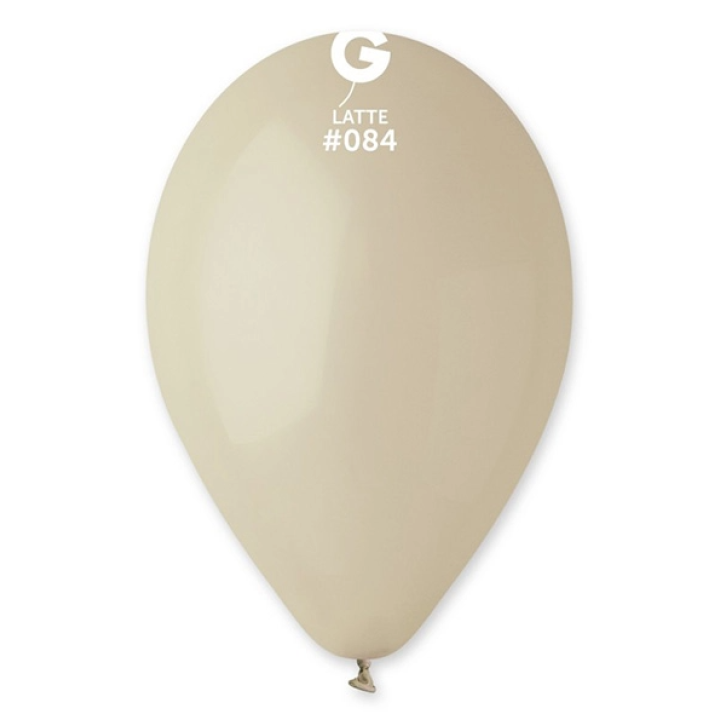 Latex balloons latte 10pcs, 30cm.