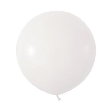 Latex White Balloon 60cm, 2 pcs