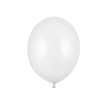Pearl White Latex Balloons 10pcs, 30cm.