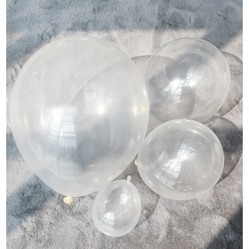 Crystal Clear Latex Balloons 10pcs, 30cm.