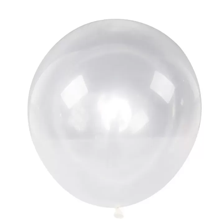 Crystal Clear Latex Balloons 10pcs, 30cm.