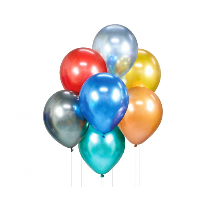 Balloon bouquet, assorted colours, 7 pcs, 30cm