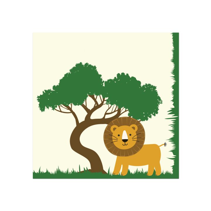 Napkins Safari 20pcs. 33x33cm.