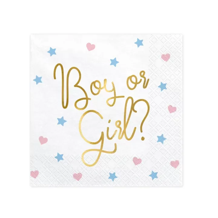 Napkins Boy or Girl 20pcs. 33x33cm.
