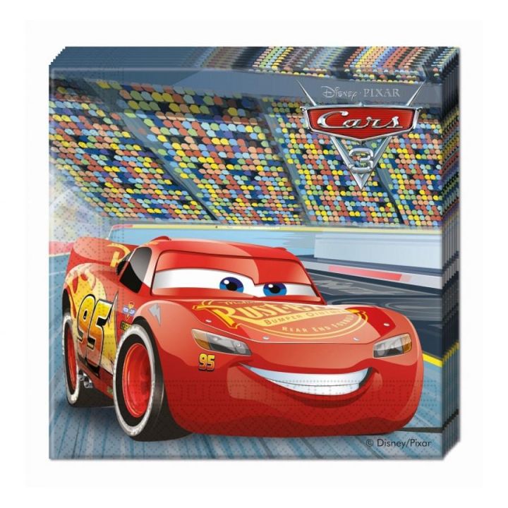 Napkins McQueen 20pcs. 33x33cm.