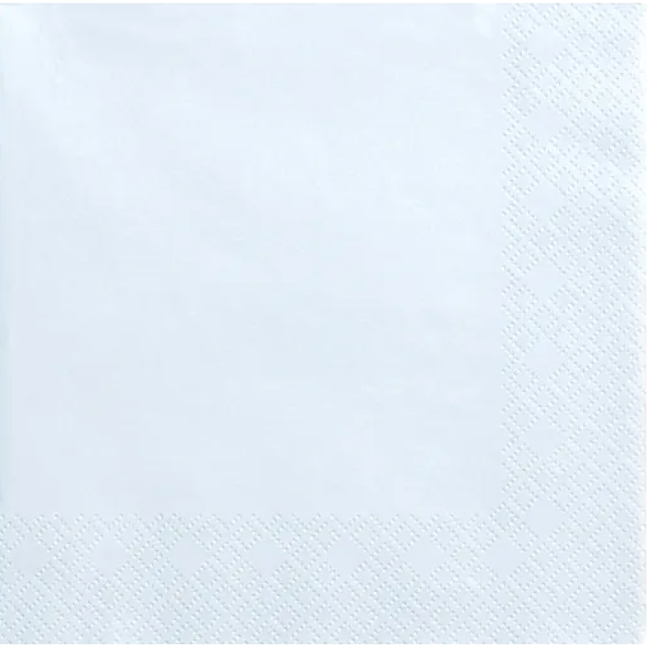 Napkins Light Blue 20pcs, 33x33cm.