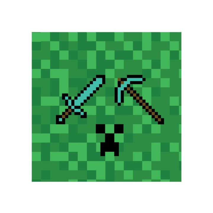 Napkins Minecraft TNT 20pcs. 33x33cm.