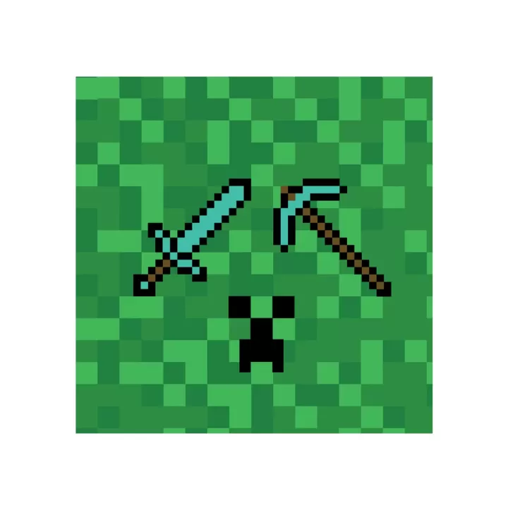 Χαρτοπετσετες Παρτι Minecraft TNT 20τμχ. 33x33εκ.