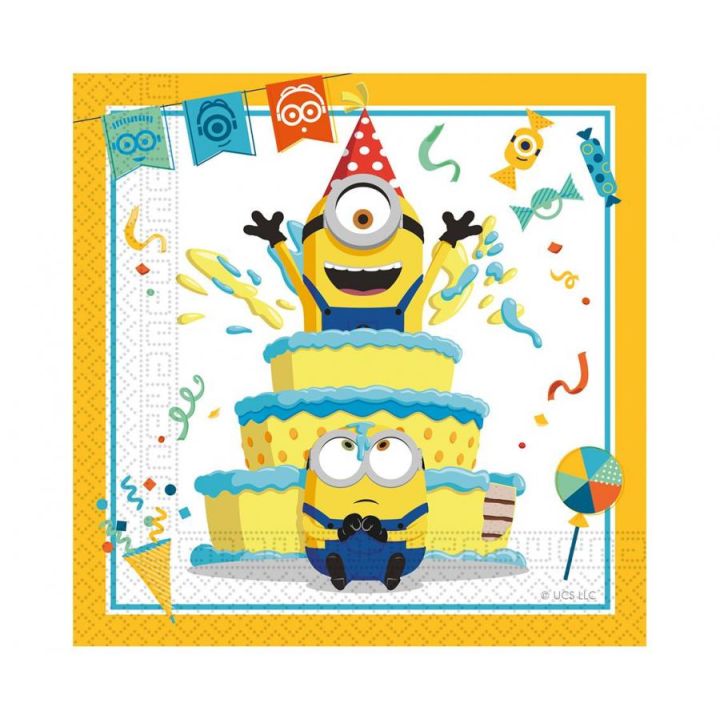 Party Napkins Minions 20pcs