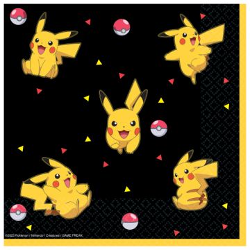 Picachu Pokemon Napkins 16pcs