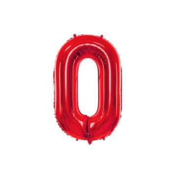 Foil Number ''0'' Red 86cm.