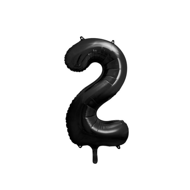 Foil number ''2' black 86cm